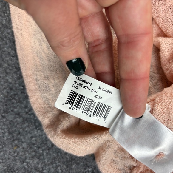 ROXY Women’s In Like With You Pink Sweater size: Medium - Picture 6 of 8